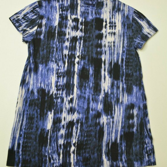 Simply Vera Wang Sz XS Womens‎ BLUE Black STRETCH Cotton Pullover T-Shirt TOP - Picture 6 of 9